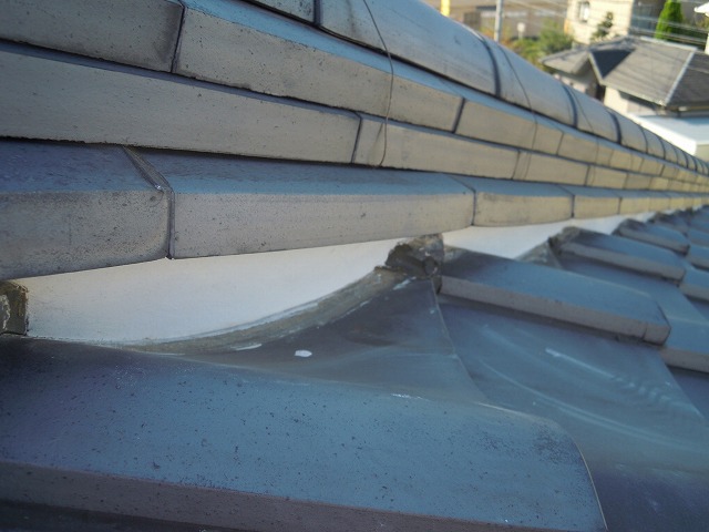 新しい漆喰を詰めて完成